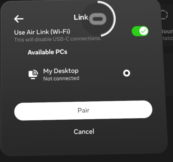 spoofing Meta Horizon Link responses